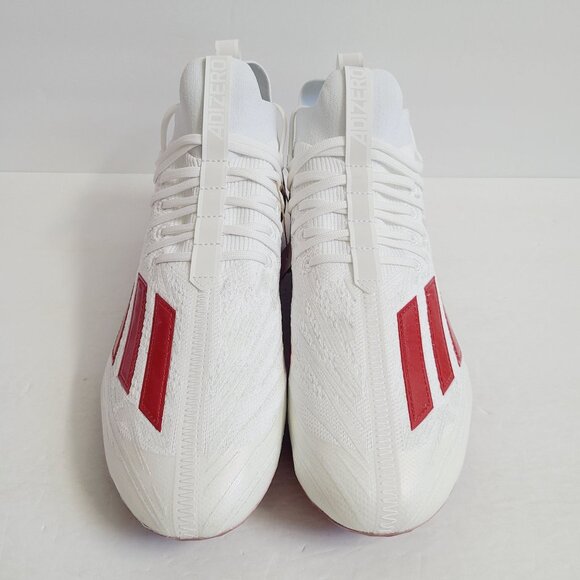 NEW Adidas Adizero Primeknit Football Cleats HP8740 Size 12.5 White Red main image 6